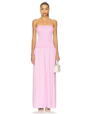MORE TO COME Izabella Strapless Maxi Dress - Pink