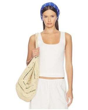 The Upside Del Rey Pointelle Tank Top - White