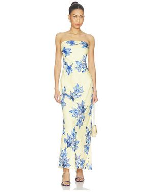 Rococo Sand Strapless Maxi Dress - Blue
