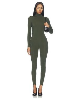 Naked Wardrobe Naked Turtleneck Stirrup Jumpsuit - Green