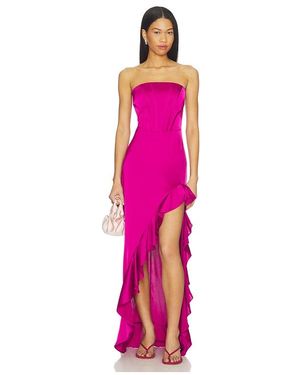 Amanda Uprichard Francesca Maxi Dress - Pink