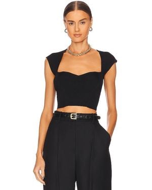 Jonathan Simkhai Abia Cropped Tee - Black