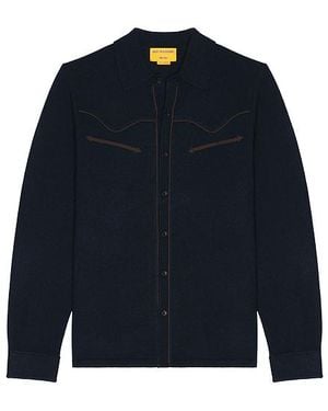 Guest In Residence Guest En Residence Camisa Western En Color Azul Marino Talla (También En Xl/1X)