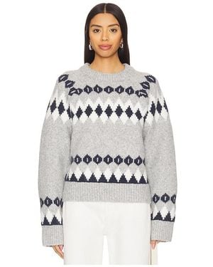Tularosa Zena Fairisle Jumper - White