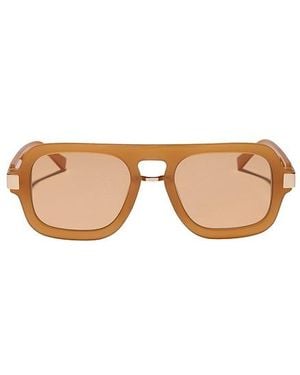 DIFF X Rachael Kirkonnell Combo Navigator Sunglasses - Orange