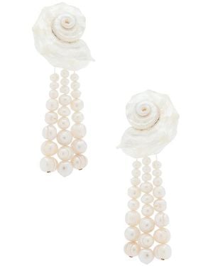 Frasier Sterling X For Love & Lemons Tidal Treasure Earrings - White