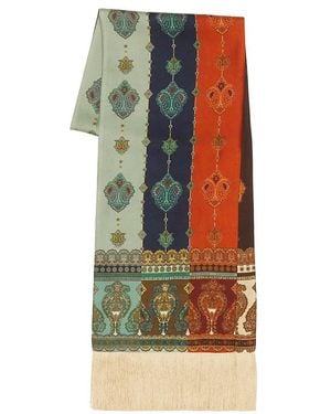 Zimmermann Schal Printed Silk Fringe - Mehrfarbig