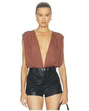 superdown Kalley Deep V Bodysuit - Blue