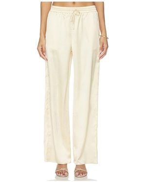 4th & Reckless Bradie Satin Trouser - White