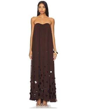 retroféte Helena Dress - Brown