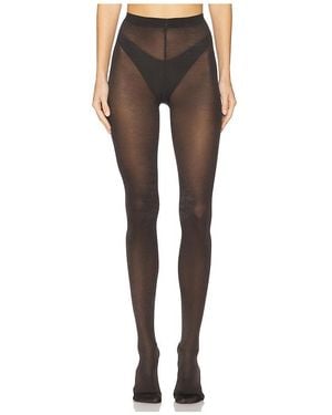Wolford Medias Satin Opaque 50 En Color Charcoal Talla (También En Xs, S, M, Xl) - Negro