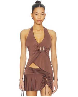 I.AM.GIA X Revolve Amy Top - Brown