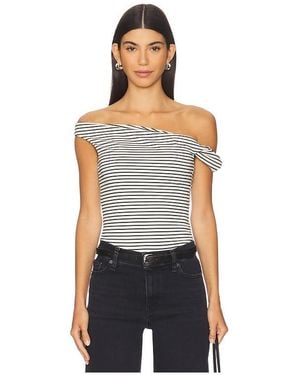 ALL THE WAYS Amber Off Shoulder Top - Blue