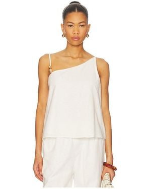 SNDY'S Ismene One Shoulder Top - White