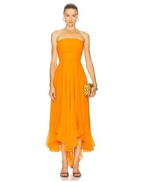 retroféte Kleid Aus Chiffon Louisa - Orange