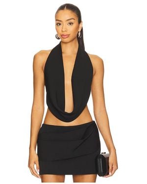 Alex Perry Halter Top - Black