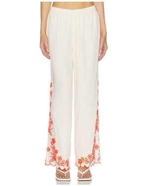Amanda Uprichard Pantalones Coraline En Color Cream, Talla (También En S, Xs, M, Xl) - Blanco