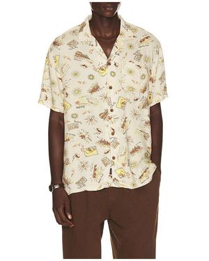 Faherty Short Sleeve Kona Camp Shirt - Natural