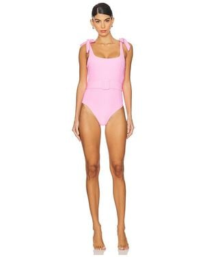 Beach Riot Sydney Belted One Piece - Red