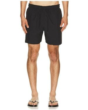 Lacoste Mid Length Swim Trunk - Black