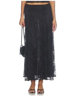 MAJORELLE Mira Lace Skirt - Black