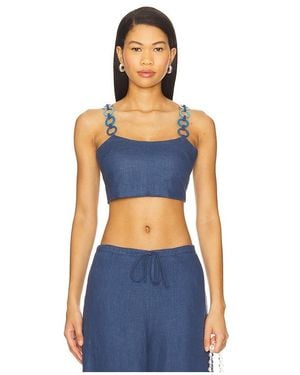SAUDADE Cascade Top - Blue