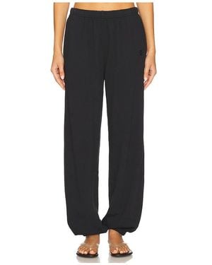 ÉTERNE Boyfriend Lightweight French Terry Pocket Sweatpant - Black