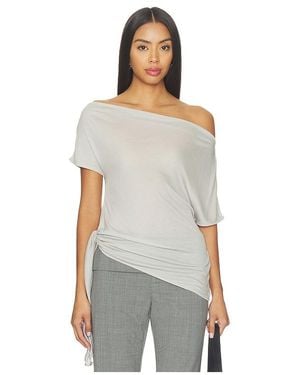 St. Agni Fine Jersey Off Shoulder Top - Multicolor