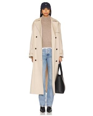 Theory Zweireihiger Oversize-Trenchcoat - Weiß