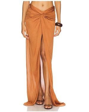 GIUSEPPE DI MORABITO Knotted Skirt - Orange