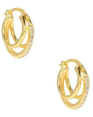 Mazin Jewels Triple Hoops - Metallic
