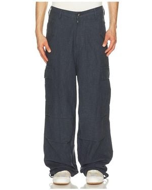 Rhude Linen Parachute Pant - Black