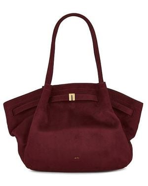 JW PEI Hana Faux Suede Medium Tote Bag - Red