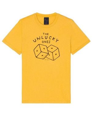 Nudie Jeans Roy Unlucky Tシャツ - イエロー