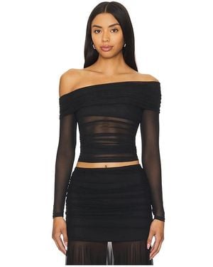 superdown Kami Off Shoulder Top - Black