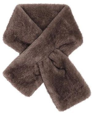 Lamarque Muse Faux Fur Scarf - Brown