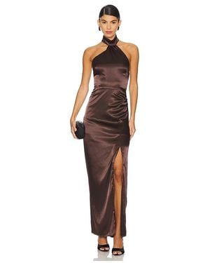MORE TO COME Darcey Maxi Dress - Brown