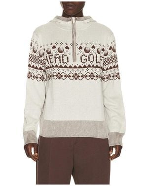 HEAD Golf Knit Zip Hoodie - Grey