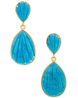 DANNIJO Sana Drop Earrings - Blue