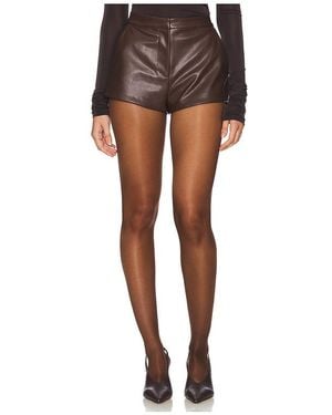 Lovers + Friends Reese Faux Leather Short - Black