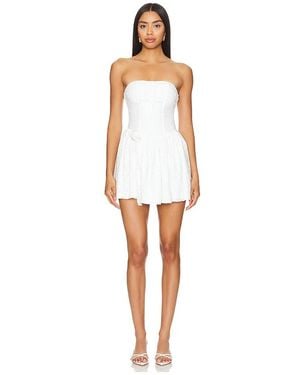 MORE TO COME Klaudia Strapless Mini Dress - White
