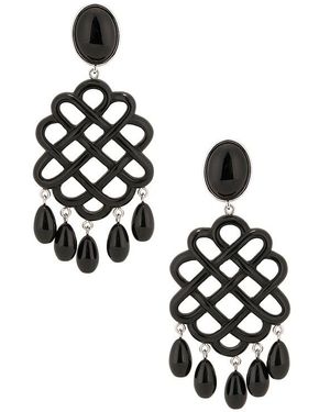 Julietta Melina Earrings - Black