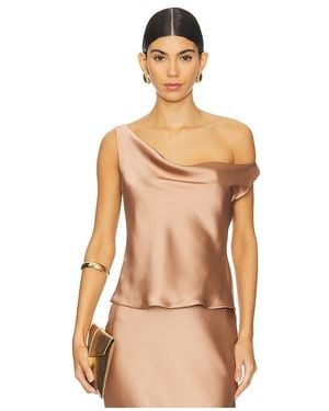 Norma Kamali Maria Drop Shoulder Top - Natural