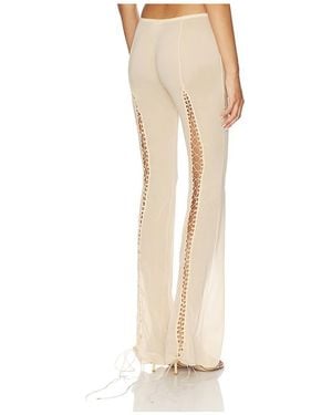 Poster Girl Lace Up Pant - White