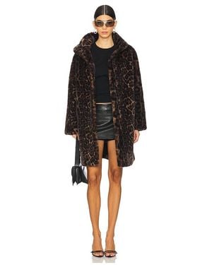 Apparis Abrigo De Longitud Media Blair Leopard En Color Marrón Talla (También En Xs, S) - Negro