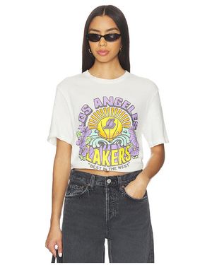 Junk Food Vintage-T-Shirt Lakers Best - Weiß