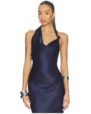 SNDY'S Junie Halter Top - Blue