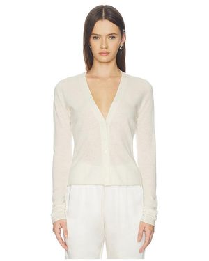 Skims Sheer Cashmere Cardigan - White