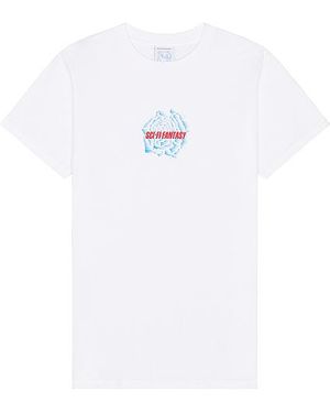 Sci-Fi Fantasy Rose Tee - White