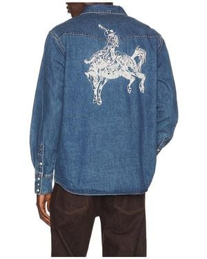 One Of These Days Western Shirt - Blue
